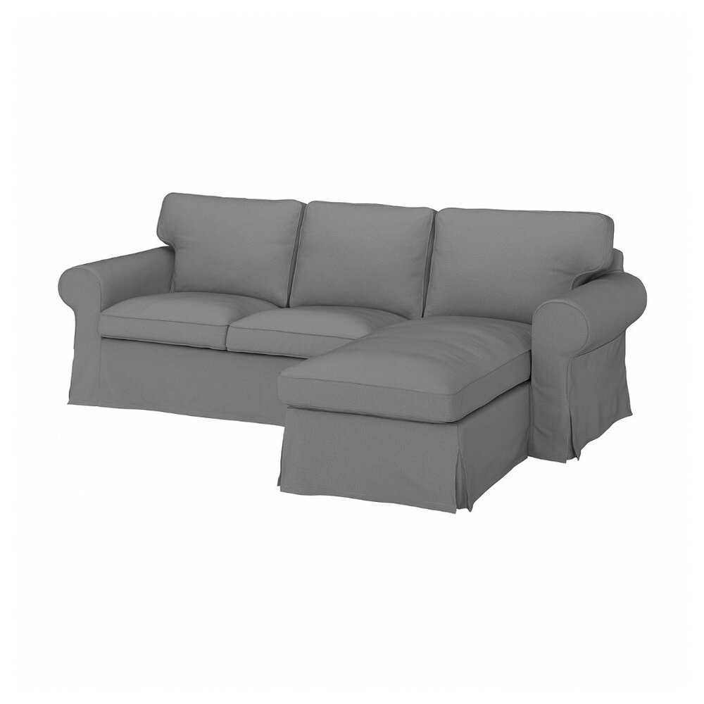 New box ! IKEA UPPLAND Cover For Sofa With Chaise/Remmarn Light Gray 904.727.88